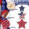 4th of July Door Sign Decorations Patriotic Star Wooden Signs Independence Day Welcome Hanging Sign Memorial Day Door Hanger American Flag for Front Door Porch Wall Decor
